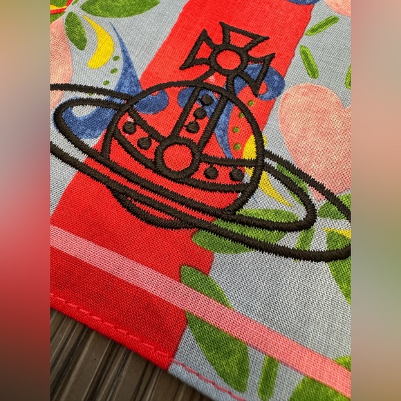 Vivienne Westwood scarf handkerchief bandana multi-purpose Japan Exclusive - Picture 4 of 9